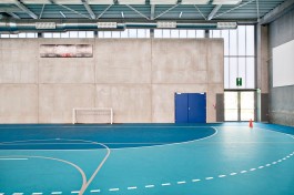 sporthal hekers, interieur