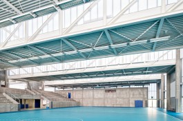 sporthal hekers, interieur