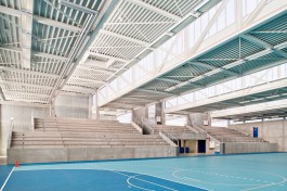 sporthal hekers, interieur